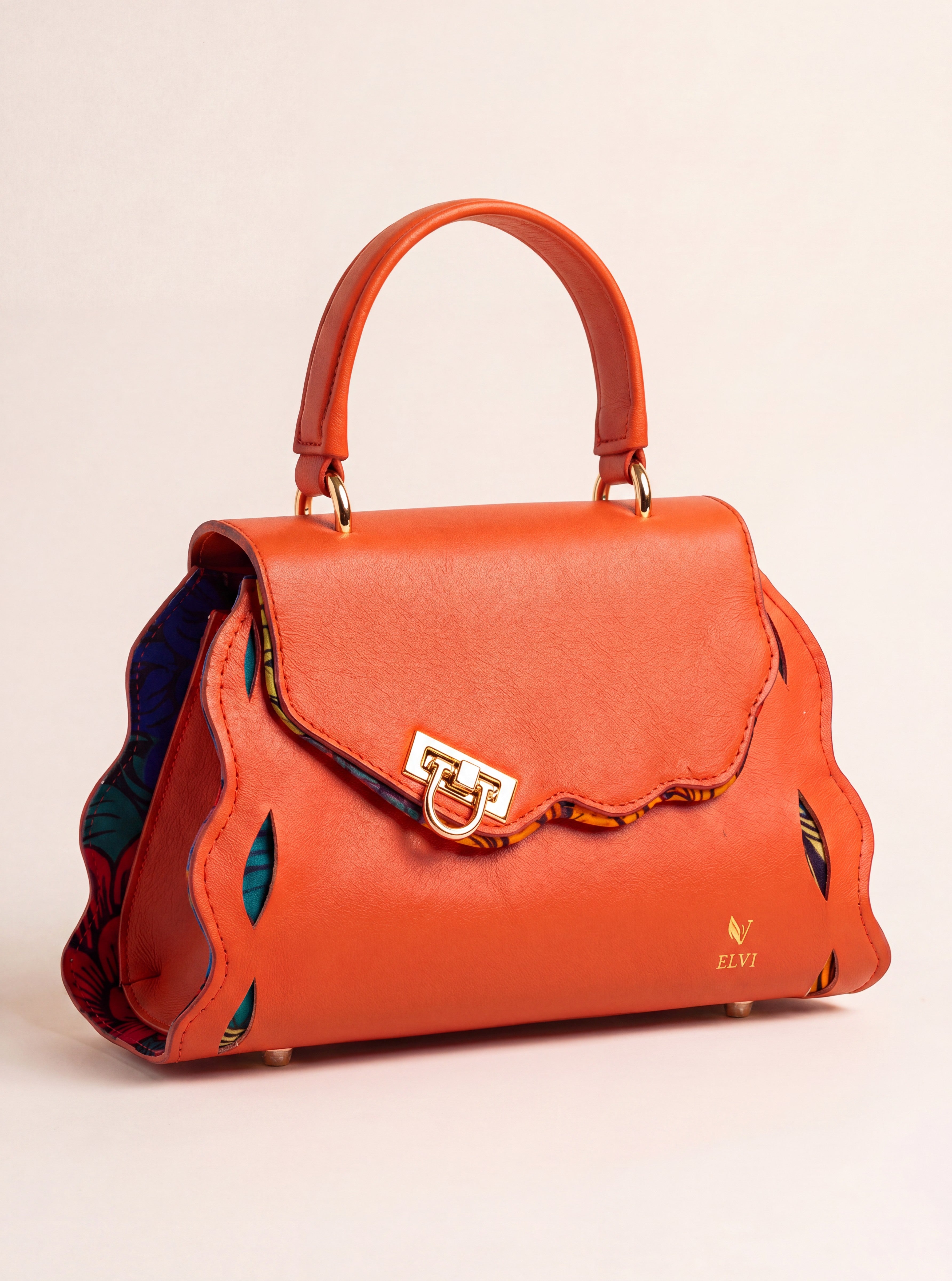 Sac Trésor Orange Corail ELVI CREATION